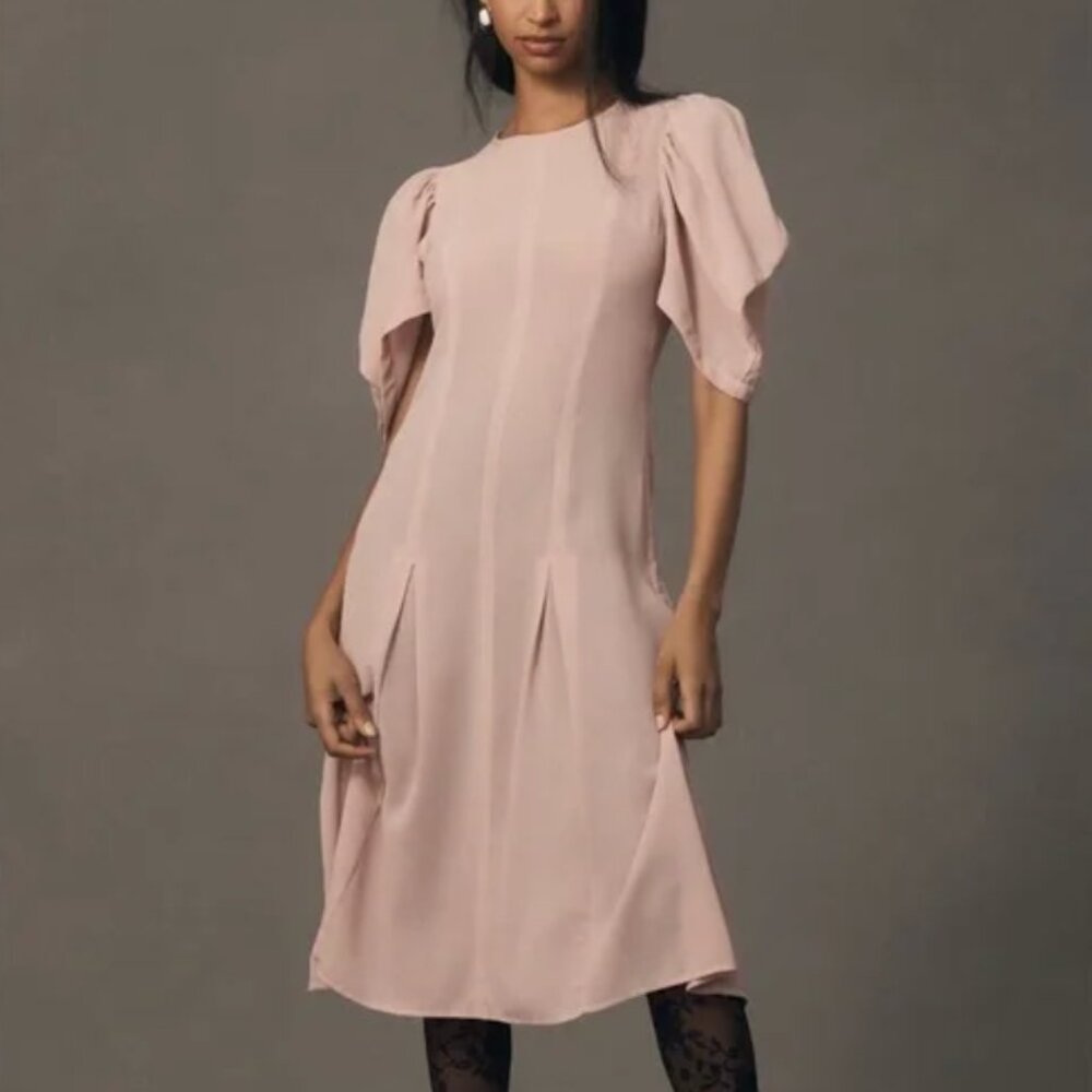 By Anthropologie Modern Sheer MIDI Dress